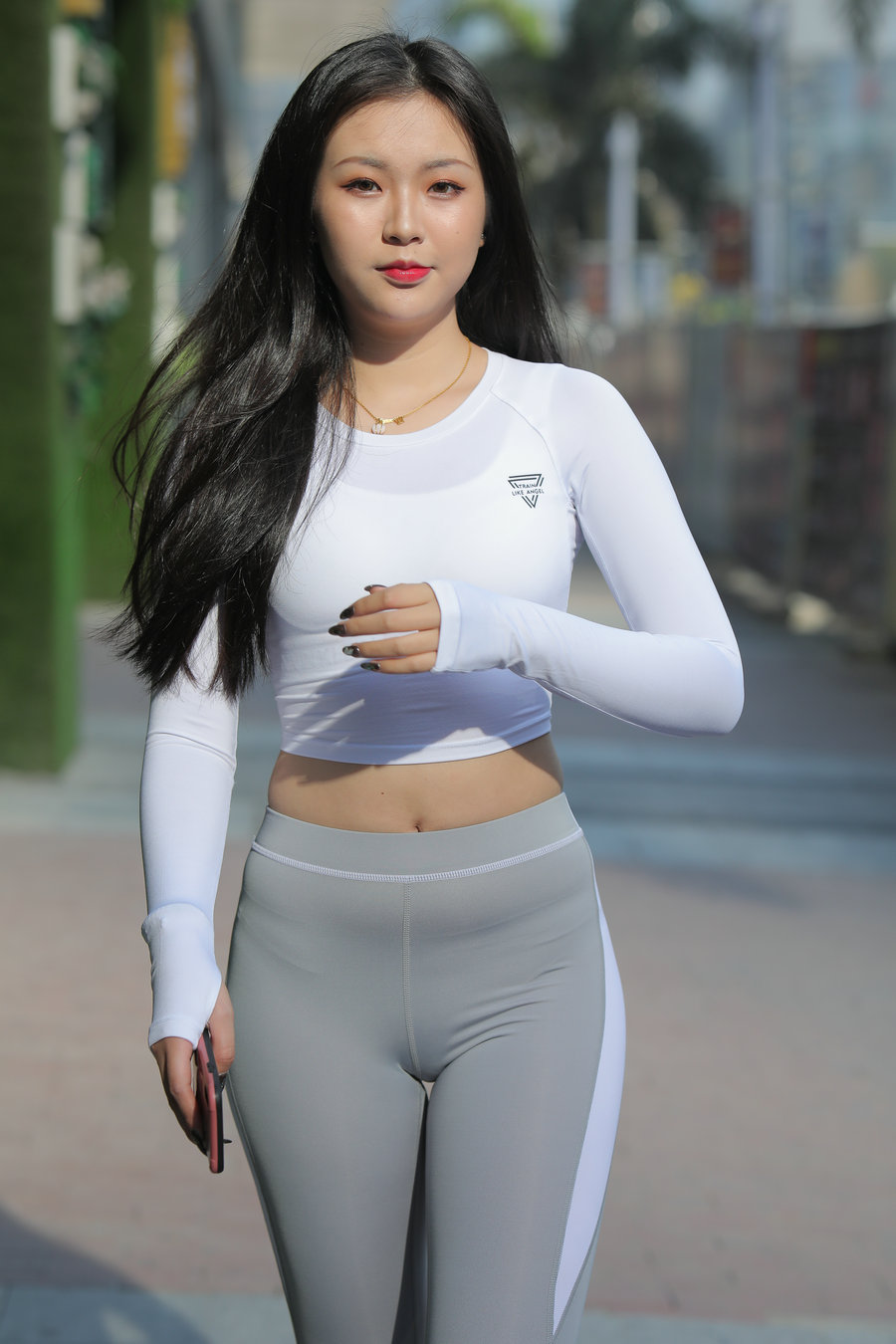 图片[1]-灰色瑜伽裤女孩 J0907 468P2V-6.31GB-好看资源