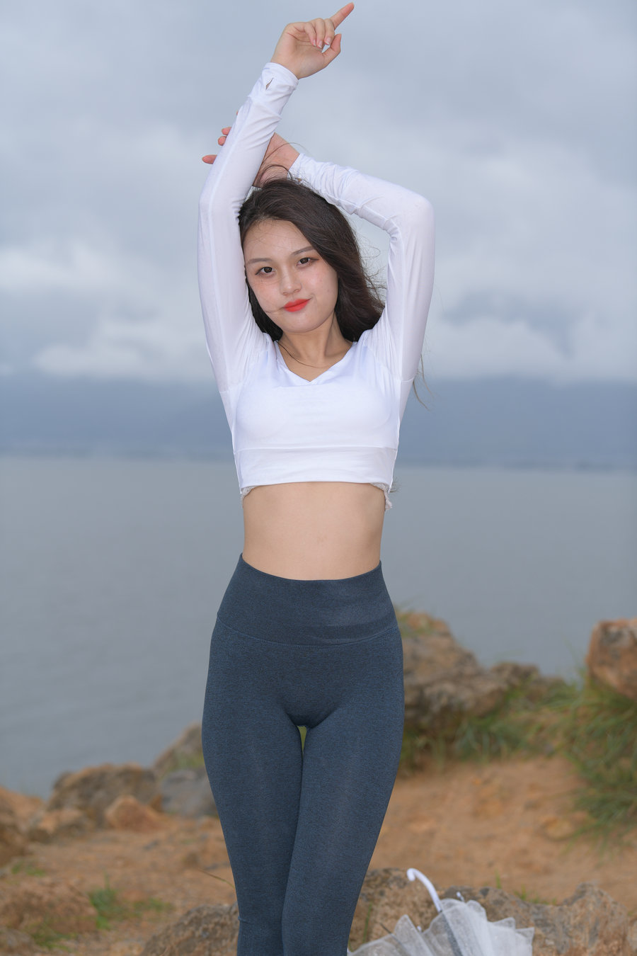 图片[2]-深蓝色瑜伽裤甜美女孩 J1320 514P2V-17.5GB-好看资源