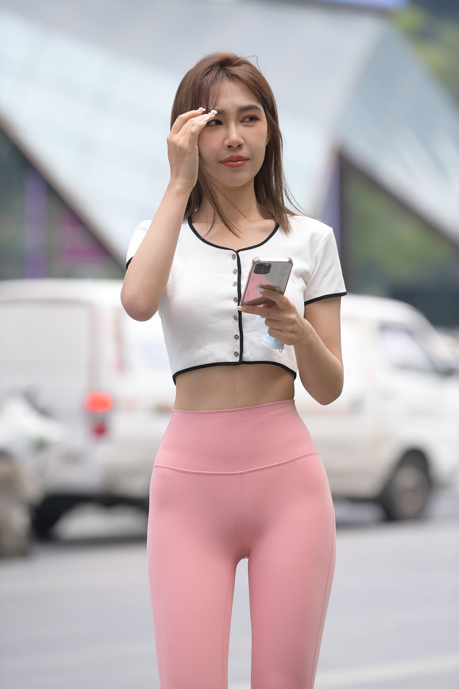 图片[2]-街拍粉色瑜伽裤女孩J2900 645P1V-20.7GB-好看资源