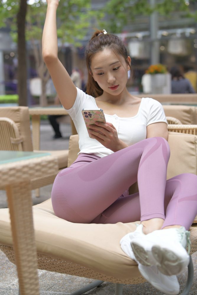 图片[6]-香芋色瑜伽裤高马尾漂亮女孩J2206 545P1V-19.1GB-好看资源