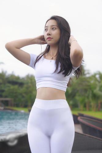 图片[2]-白色瑜伽裤柔情女孩 J1406 554P2V-21.1GB-好看资源