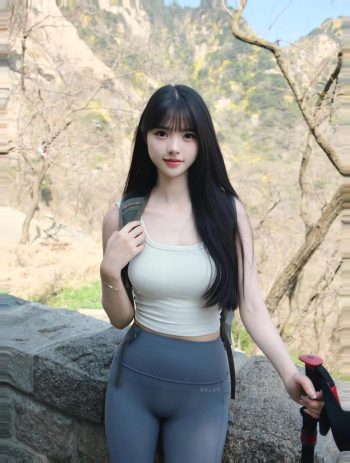 图片[9]-爱爬山的瑜伽裤MM，太甜美了！~-好看资源