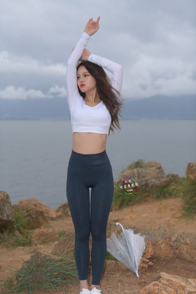 深蓝色瑜伽裤甜美女孩 J1320 514P2V-17.5GB-好看资源