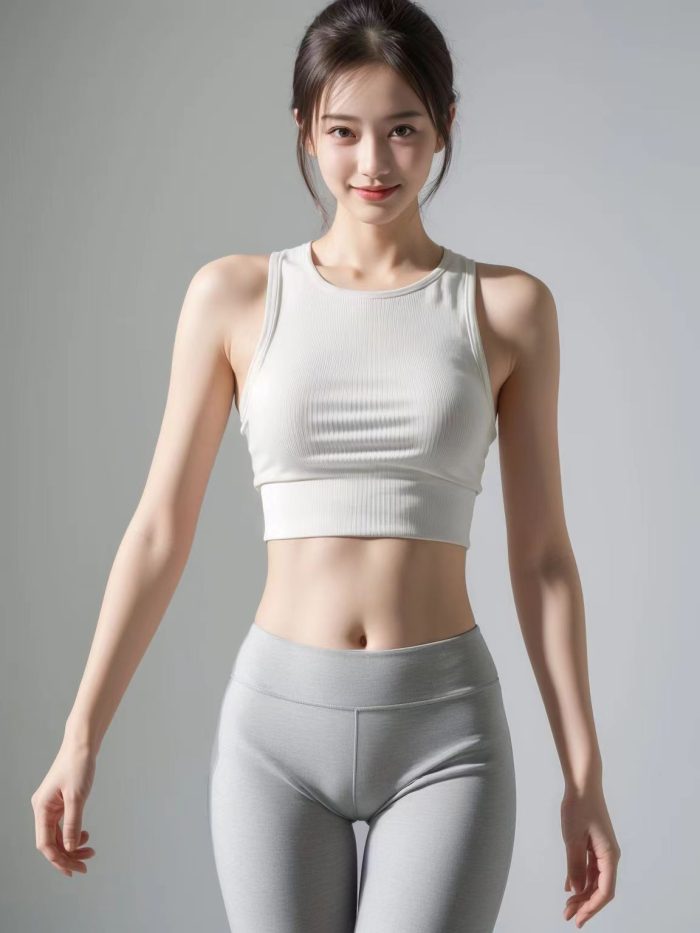 AI瑜伽裤清纯妹子系列图-好看资源