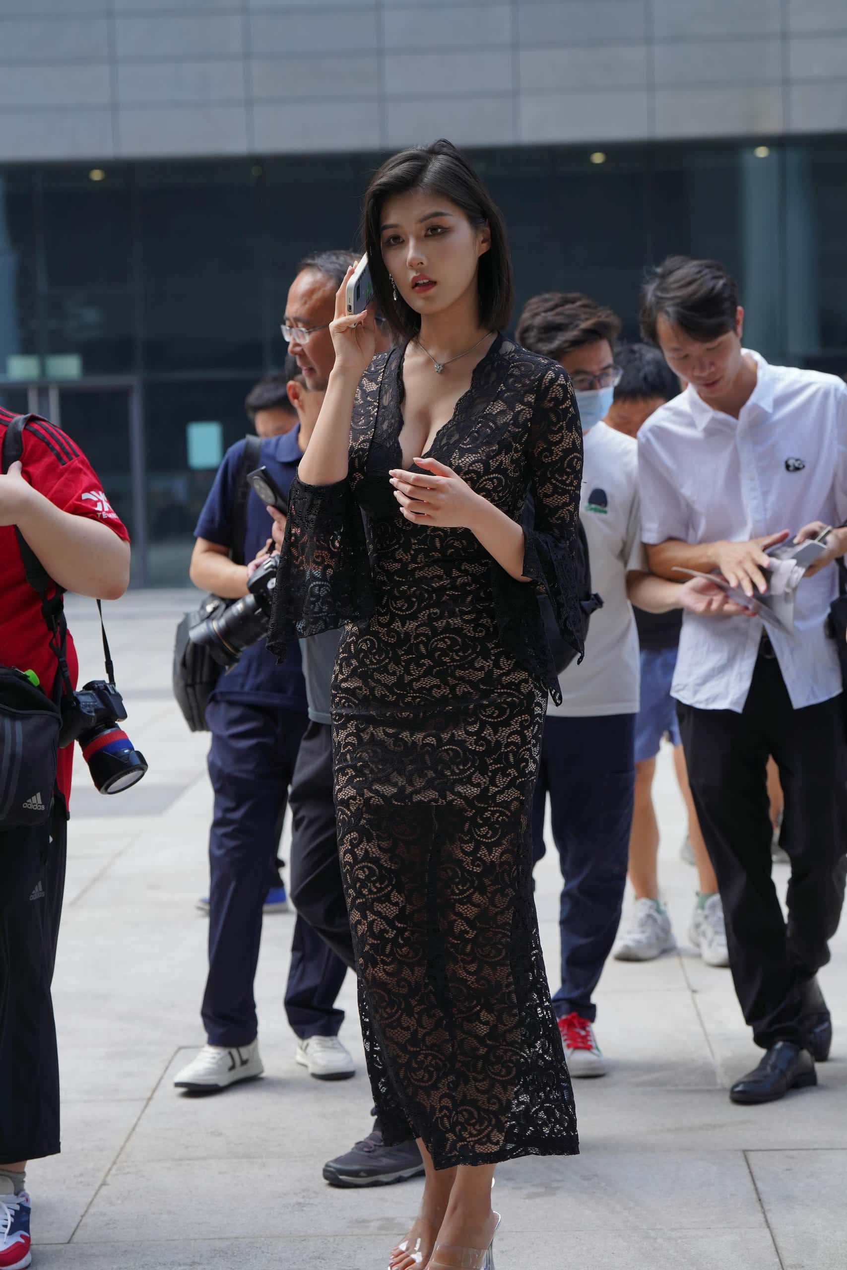 图片[3]-穿黑色透明长裙的姑娘【175P】J8257-好看资源