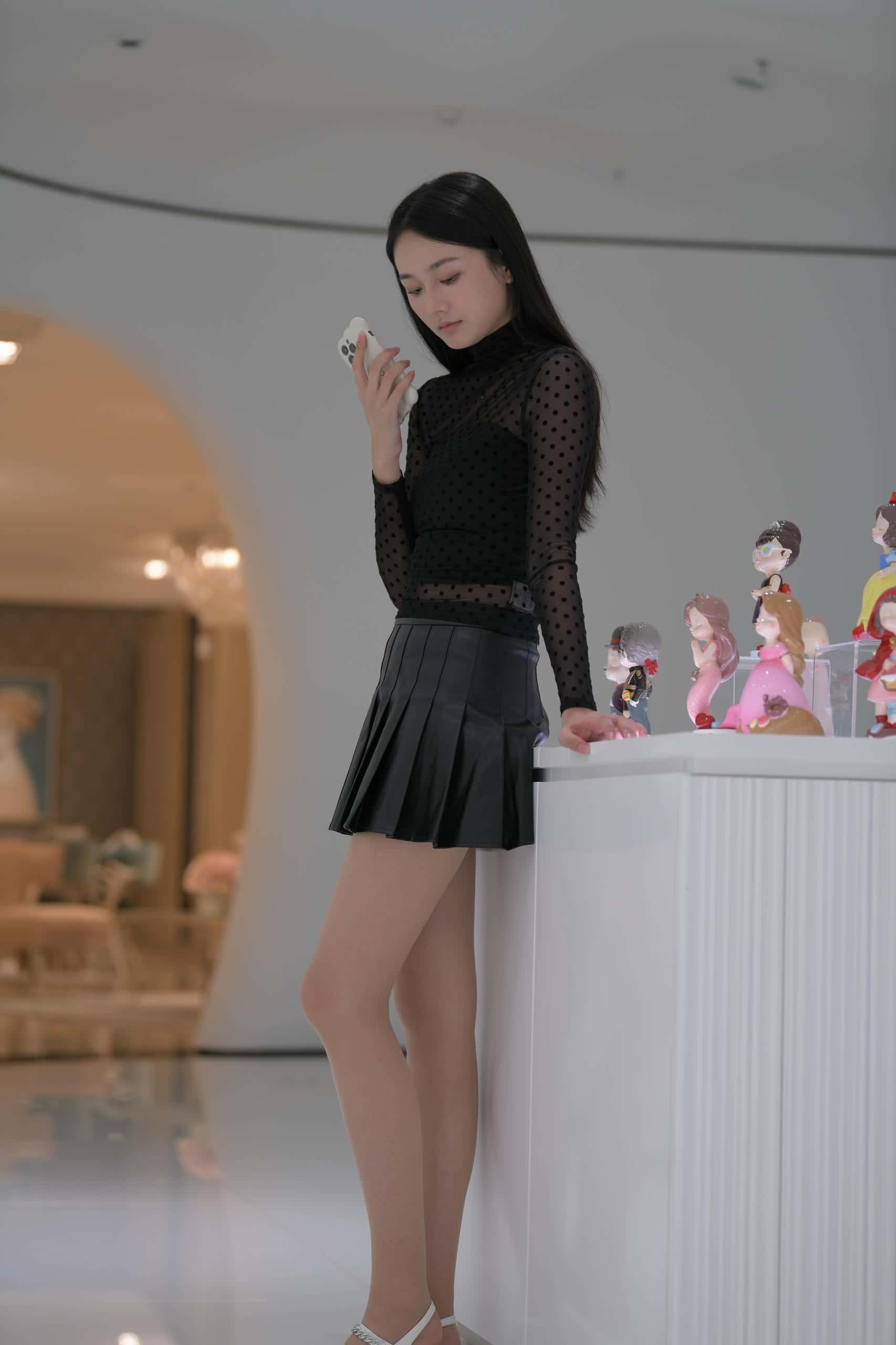 图片[2]-准备参加朋友宴会的黑裙小姐姐【452P】J3401-好看资源