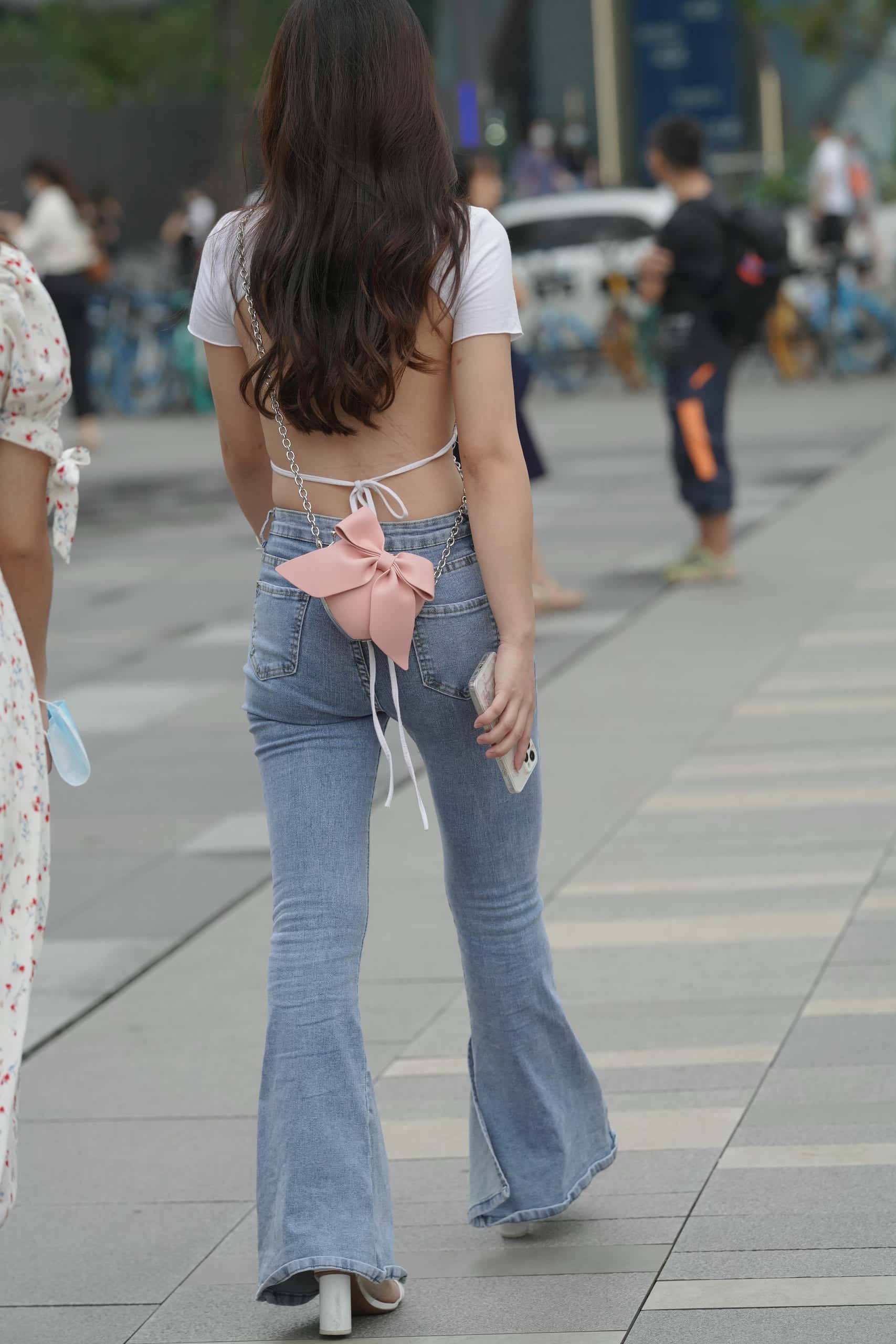 图片[3]-爱笑的蓝色紧身牛仔裤妹子【137P】P0220-好看资源